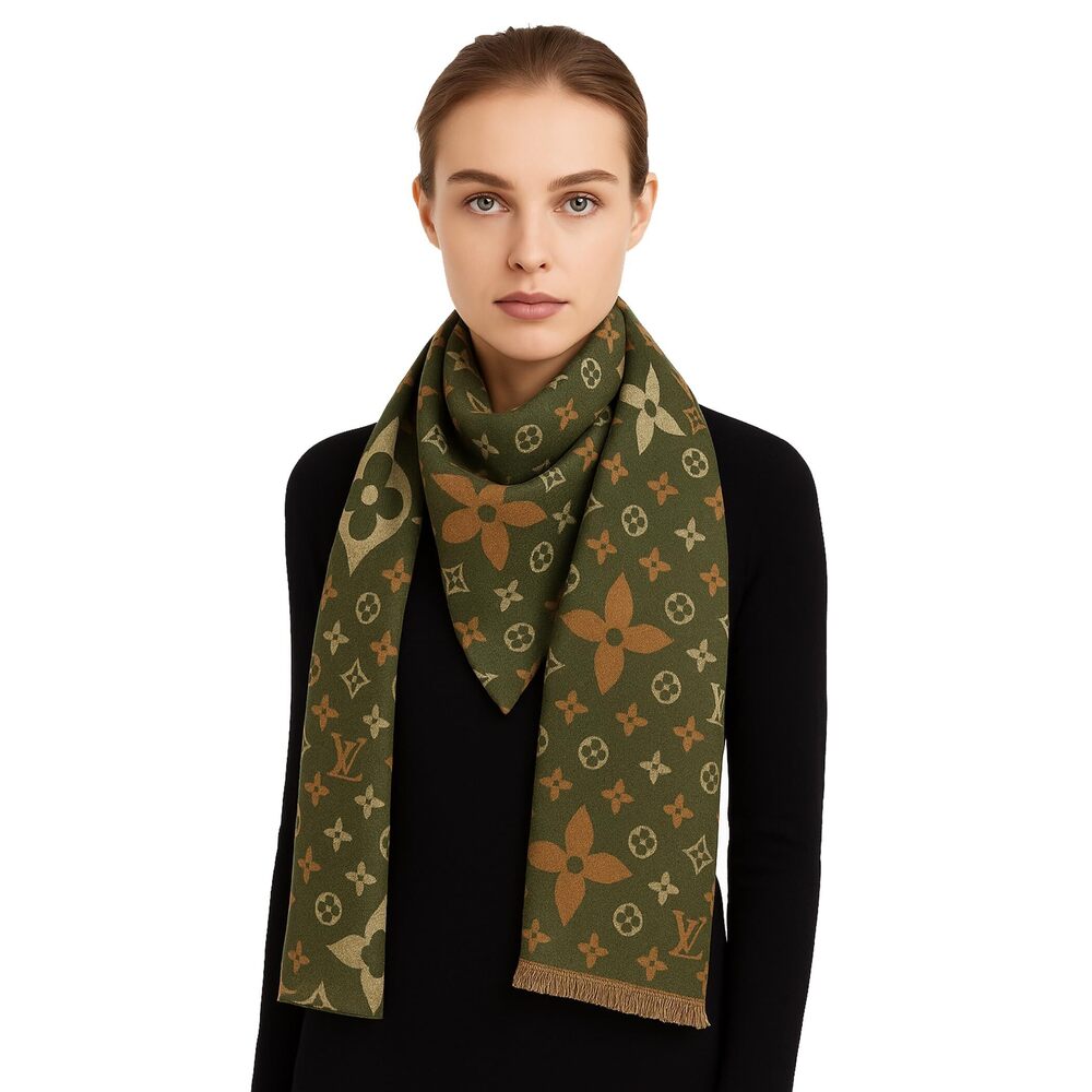 6359 Womens Printed Scarf Fashion Long Plaid Shawls Wraps Winter